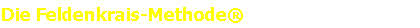 Die Feldenkrais-Methode                                   